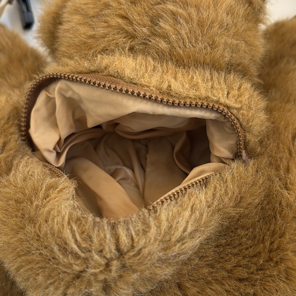 VTG Robert Small 1984 House Of Hull Plush Faux Fur Golden Brown Bear Backpack - Picture 7 of 10
